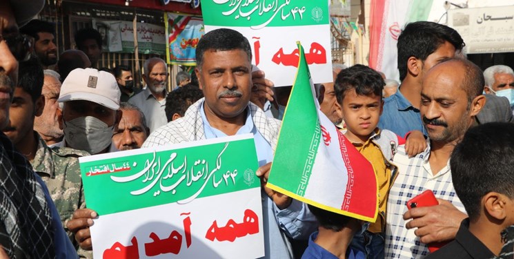 خلیج فارس مبهوت جمعیت راهپیمایان بندرعباسی