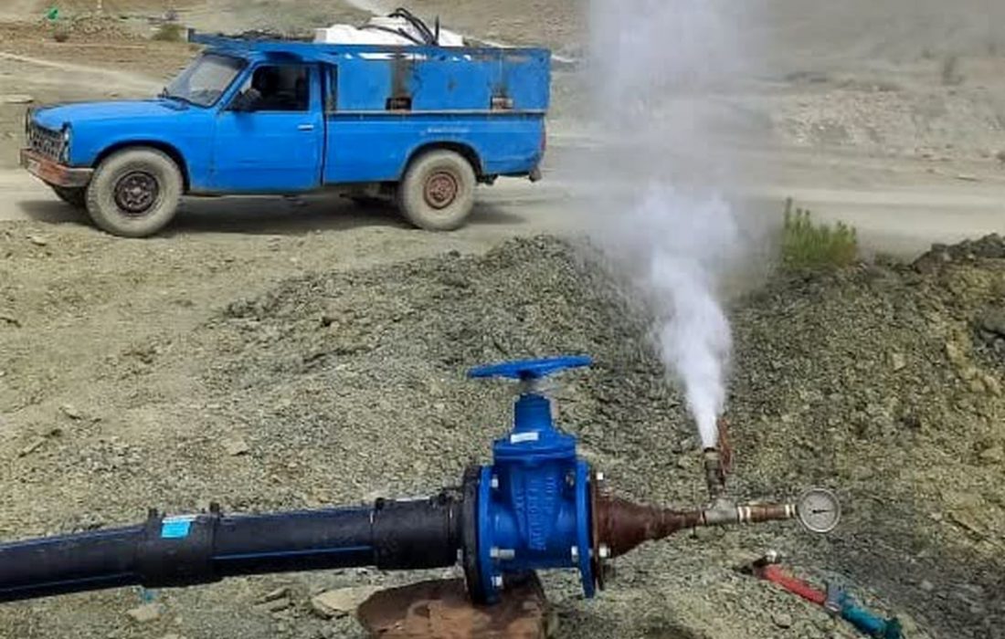 تامین آب شرب روستاهای مرانگ و زرآباد بشاگرد از چاه های پائین دست سد جگین