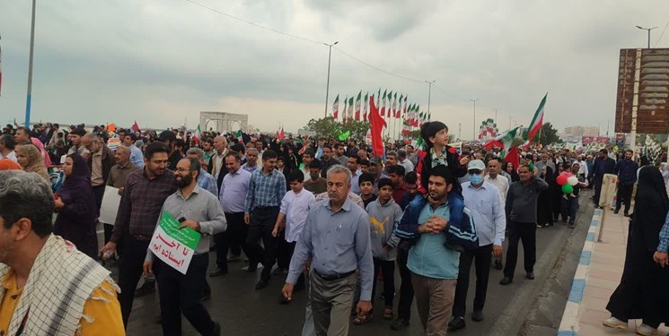 خلق جشن چهل و پنجمین سالگرد پیروزی انقلاب در بندرعباس