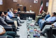 دیدار مدیر و کارکنان بنیاد مسکن خمیر بافرماندار شهرستان