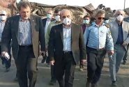 بازدید رئیس سازمان صدا و سیما از بندر شهید رجایی پس از حادثه