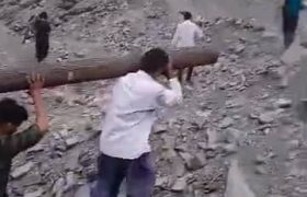 اصلاح شبکه برق ۲۰ کیلوولت گردنه مهندس بخش توکهور هشت‌بندی و سندرک هرمزگان 