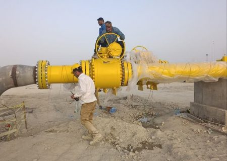 اتصال نهایی خط ۴۲ اینچ پتروشیمی مکران به سرانجام رسید