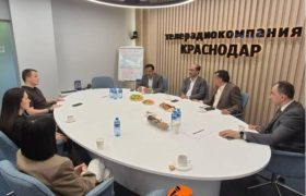 قشم و کراسنودار یک گام دیگر به سوی همکاری؛ دیدار با صداوسیمای روسیه