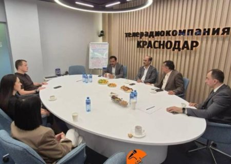 قشم و کراسنودار یک گام دیگر به سوی همکاری؛ دیدار با صداوسیمای روسیه