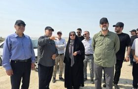 وزیر راه و شهرسازی از پروژه پل رودخانه مهران (پل کنخ) بازدید کرد