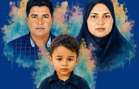 برگزاری مراسم تشییع و خاکسپاری سه شهید حمله آمریکا در قشم