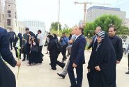 ادای احترام به شهدای گمنام و بازدید میدانی از اسکله صیادی پشت‌شهر