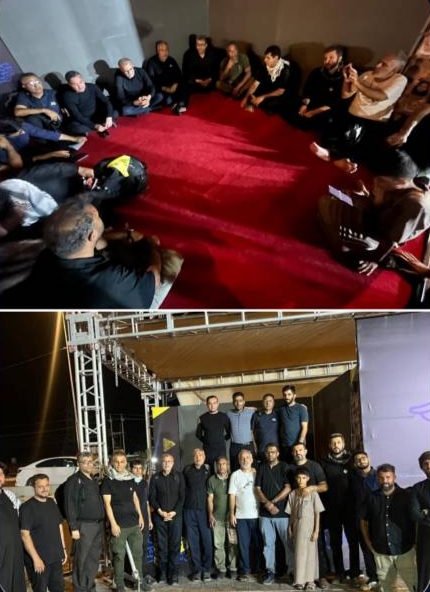 تقدیر احمد مرادی از کارکنان صدا و سیمای مرکز خلیج فارس در مسیر نجف به کربلا