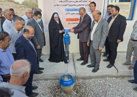 بهره برداری از پروژه ۳۰۰ میلیارد ریالی آبرسانی به تنگ باغ بندرعباس همزمان با هفته دولت