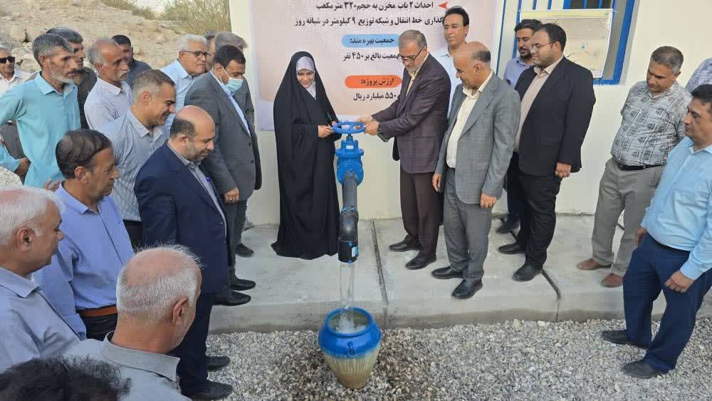 بهره برداری از پروژه ۳۰۰ میلیارد ریالی آبرسانی به تنگ باغ بندرعباس همزمان با هفته دولت